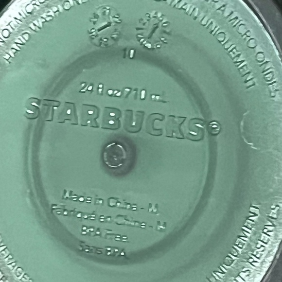 Starbucks 💫Dark Green Matte Jelly Diamond Studded Tumbler 24oz. / 710ml Venti - Picture 10 of 10
